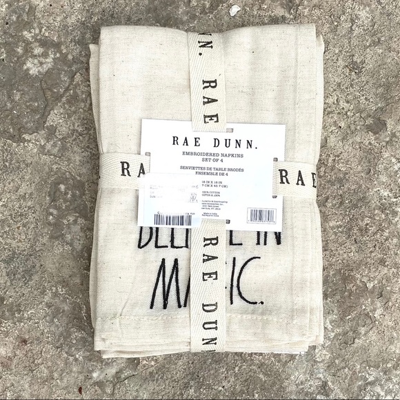 Rae Dunn Halloween Embroidered Napkins - Picture 2 of 3